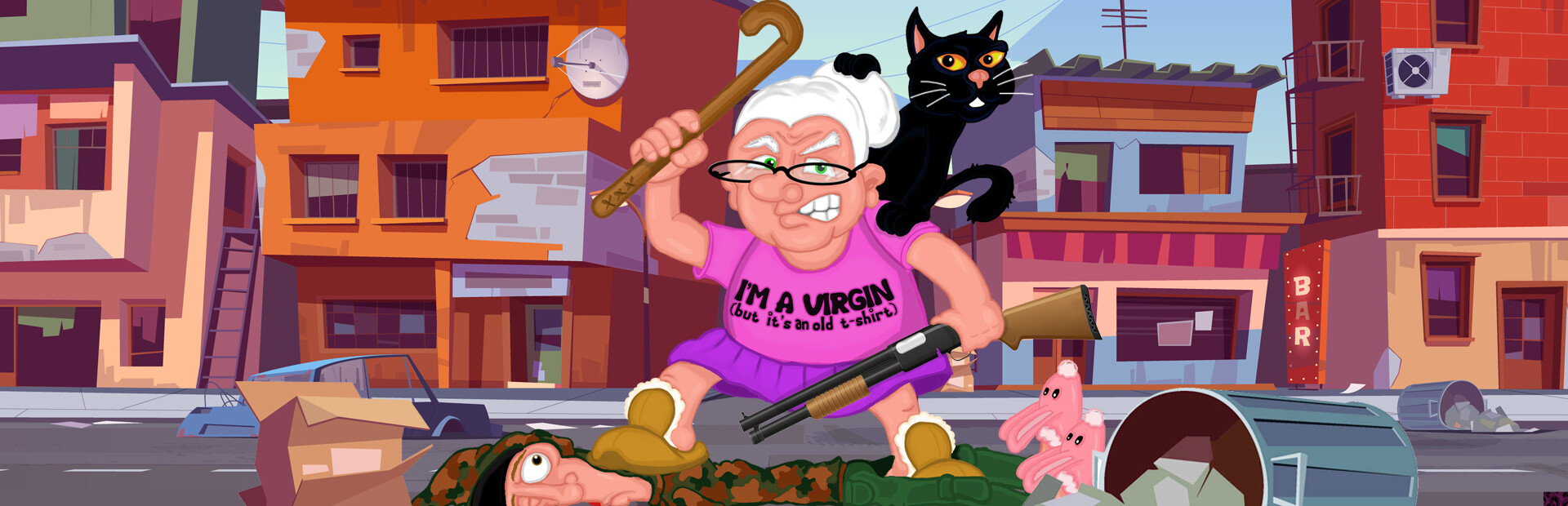GrandMa Badass - a crazy point and click adventure 封面